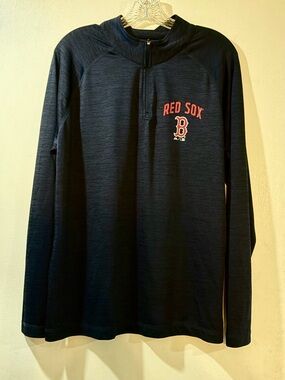 Majestic Boston Red Sox Quarter-Zip Athletic Top Men’s Sz Large